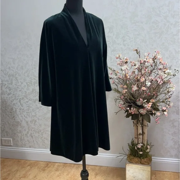 Zara | Dresses | Zara Dark Green Velvet Dress | Poshmark